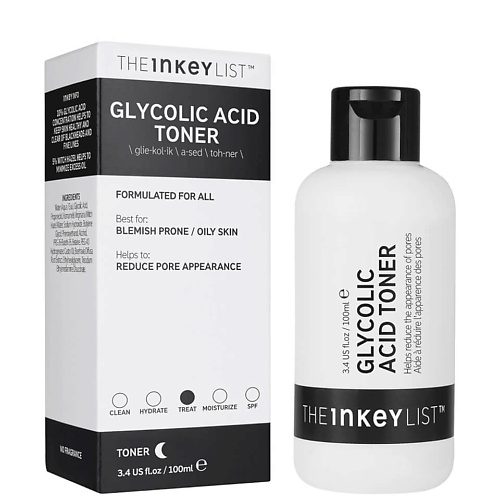 THE INKEY LIST Отшелушивающий кислотный тонер Glycolic Acid Toner, сужающий поры 100 #1