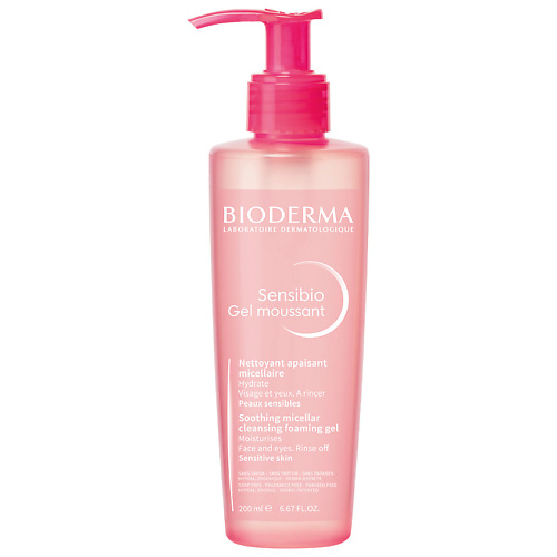 BIODERMA Очищающий гель для умывания для нормальной и чувствительной кожи лица Sensibio 200 #1