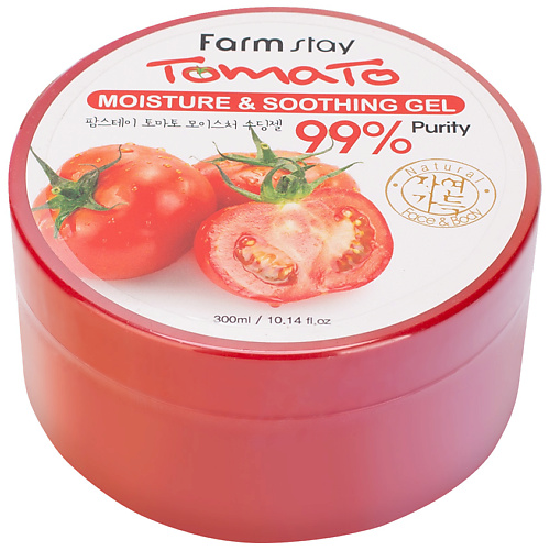 FARMSTAY Гель для лица Увлажняющий успокаивающий с экстрактом томата Tomato Moisture & Soothing Gel 300 #1