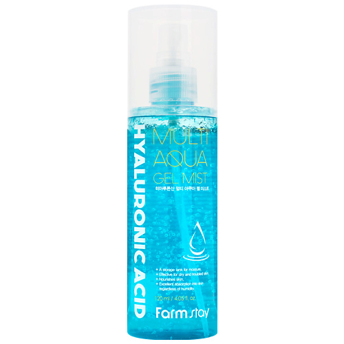 FARMSTAY Гель-спрей для лица с гиалуроновой кислотой Hyaluronic Acid Multi Aqua Gel Mist 120 #1