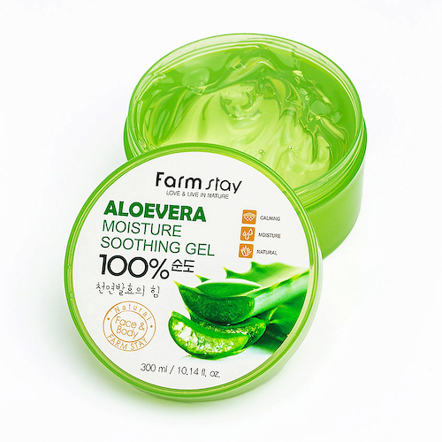 FARMSTAY Увлажняющий успокаивающий гель с экстрактом алоэ вера Aloevera Moisture Soothing Gel 300 #1