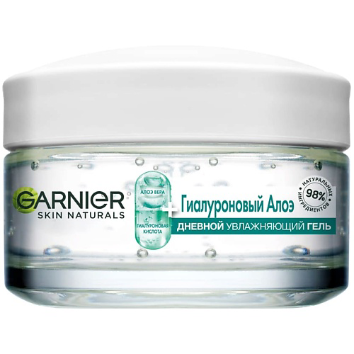 GARNIER Гиалуроновый Алоэ-гель, дневной увлажняющий гель для лица, для нормальной и смешанной кожи Skin Naturals 50 #1