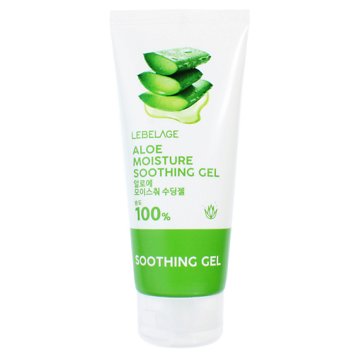 LEBELAGE Гель для лица и тела с Алоэ 100% Универсальный Gel Moisture Purity Aloe 100% 100 #1