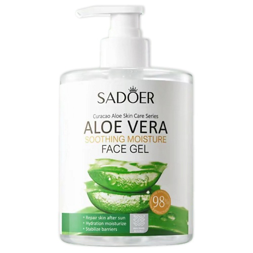 SADOER Гель для лица успокаивающий увлажняющий с алоэ вера 500 #1
