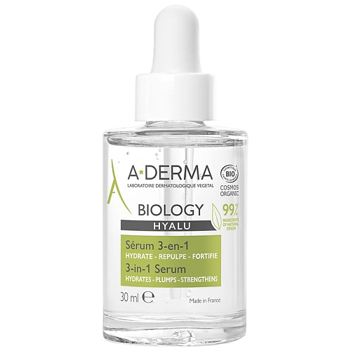 A-DERMA Сыворотка для лица 3 в 1 для хрупкой кожи Hydrates Plumps Strengthens 30 #1