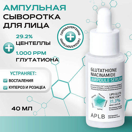 APLB Ампульная сыворотка с глутатионом и ниацинамидом Glutathione Niacinamide Ampoule Serum 40 #1