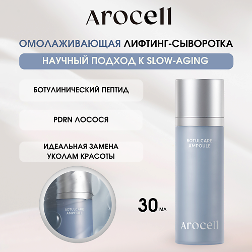 AROCELL Омолаживающая сыворотка с ботулиническим пептидом и PDRN лосося Botulcare Ampoule 30 #1