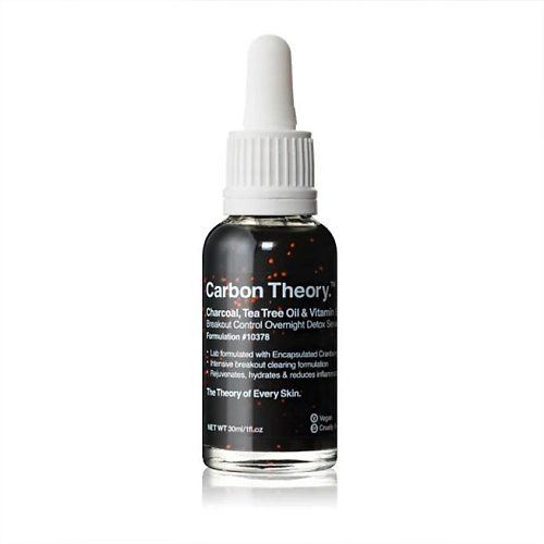 CARBON THEORY Ночная сыворотка Charcoal, Tea Tree Oil & Vitamin E Overnight Detox Serum 30 #1