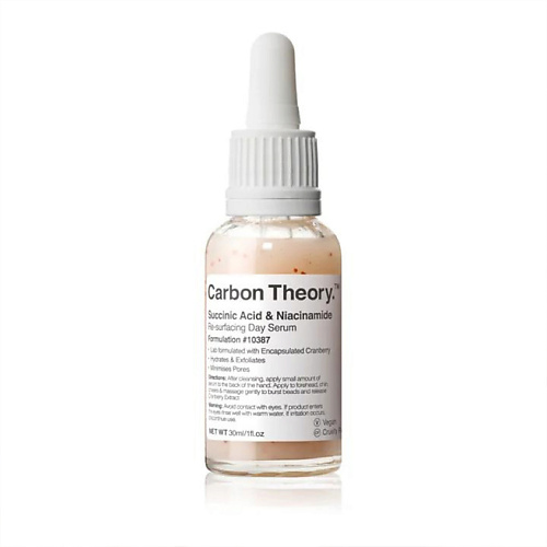 CARBON THEORY Сыворотка для лица выравнивающая Succinic Acid & Niacinamide Re-surfacing Day Serum 30 #1
