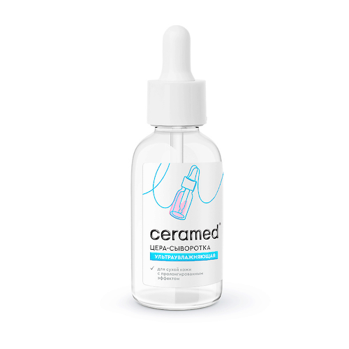 CERAMED Цера-сыворотка для лица Ультраувлажняющая с гиалуроновой кислотой Cera Hydro Serum 30 #1