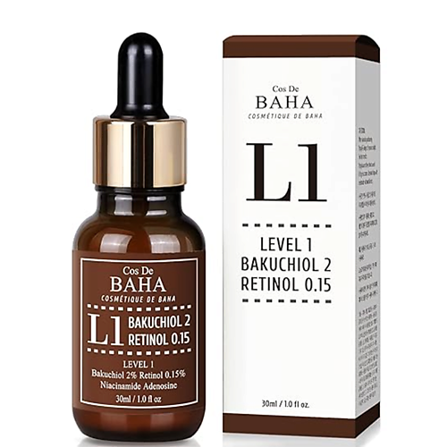 COS DE BAHA Сыворотка для лица антивозрастная L1 Bakuchiol & Retinol Serum 30 #1