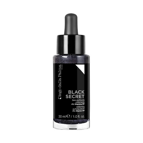 DIEGO DALLA PALMA MILANO Очищающая разглаживающая сыворотка для лица с 4% витамином PP Black Secret 30 #1