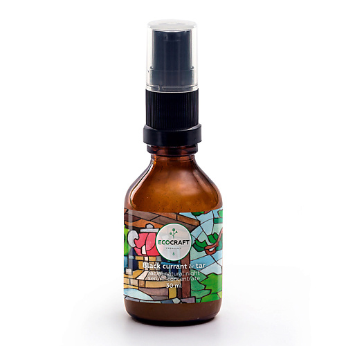 ECOCRAFT Сыворотка-концентрат для лица Черная смородина и смола Black Currant & Tar Facial Natural Night Serum-Concentrate 30 #1