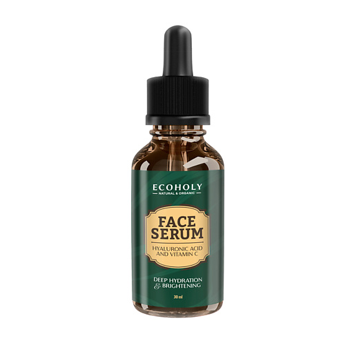 ECOHOLY Сыворотка для лица с витамином С и гиалуроновой кислотой Face Serum Hyaluronic Acid and Vitamin C 30 #1