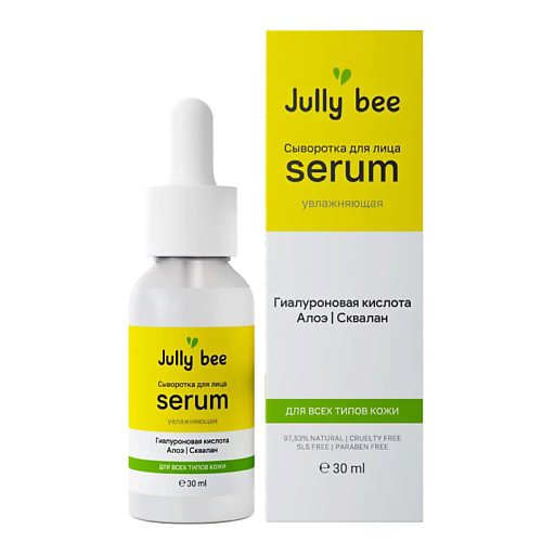 JULLY BEE Сыворотка для лица увлажняющая Aloe Vera + Hyaluronic Acid 30 #1