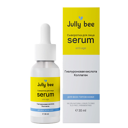 JULLY BEE Сыворотка для лица укрепляющая и подтягивающая Collagen + Hyaluronic Acid Anti-age 30 #1