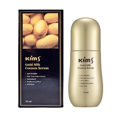 KIMS Сыворотка антивозрастная для лица с протеинами кокона шелкопряда Gold Silk Cocoon Serum 50 #1