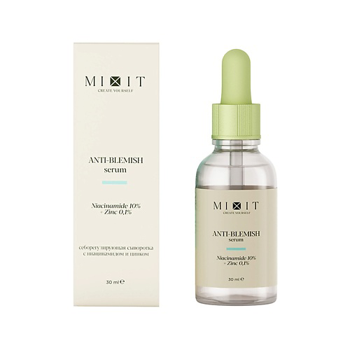 MIXIT Сыворотка для лица SKIN CHEMISTRY себорегулирующая с нициамидом и цинком (для проблемной кожи) 30 #1