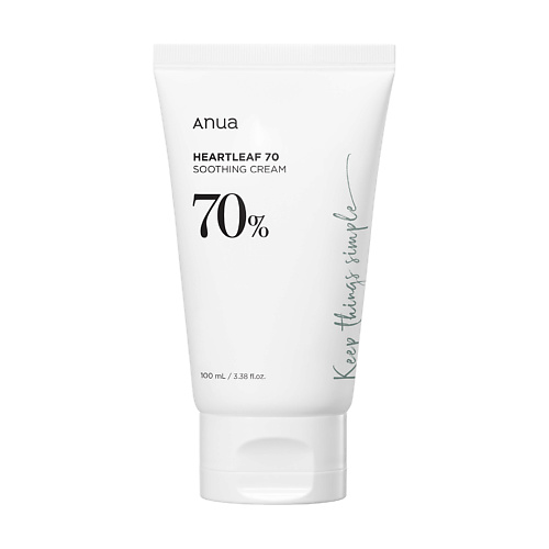ANUA Успокаивающий крем для лица с экстрактом хауттюйнии HEARTLEAF 70% SOOTHING CREAM 100 #1