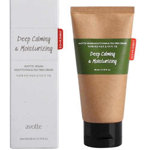 AVOTTE Крем для лица с гуттуинией и чайным деревом Vegan Houttuynia & Tea Tree Cream 80 #1