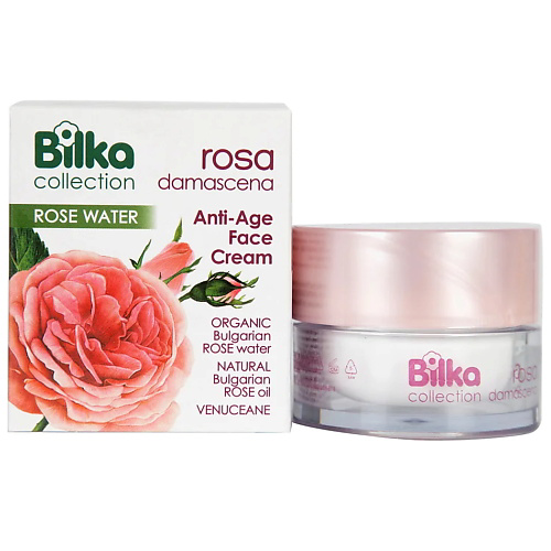 BILKA Крем для лица Anti-Age омолаживающий ROSA Damascena 40 #1