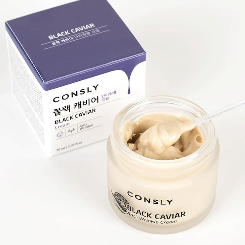 CONSLY Крем для лица против морщин с экстрактом черной икры Black Caviar Anti-Wrinkle Cream 70 #1