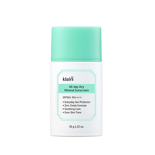 DEAR, KLAIRS Солнцезащитный крем All-day Airy Mineral Sunscreen 35 #1