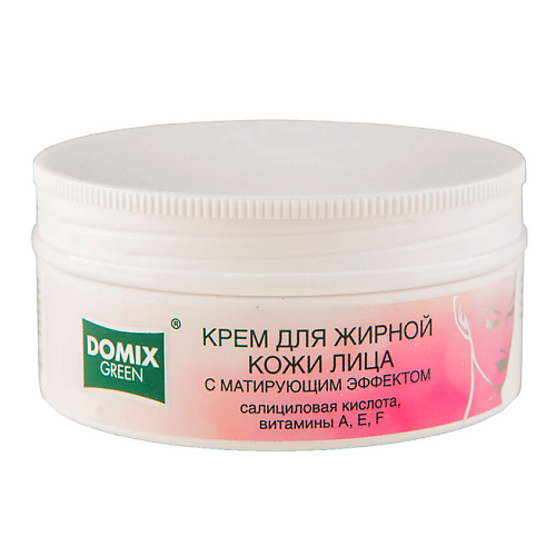 DOMIX GREEN Крем для жирной кожи лица с матирующим эффектом Салициловая кислота, витамины A, E, F 75 #1