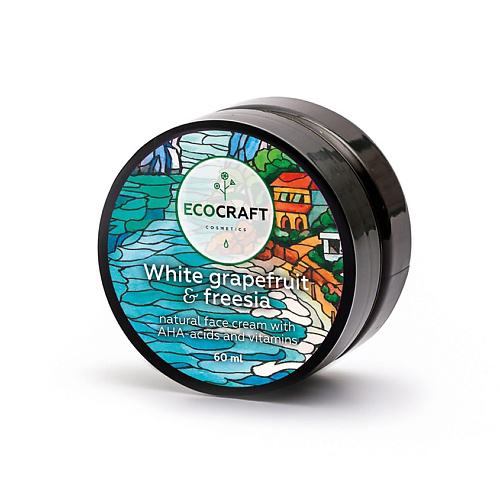 ECOCRAFT Крем для лица Белый грейпфрут и фрезия, для жирной кожи White Grapefruit & Freesia Natural Face Cream 60 #1