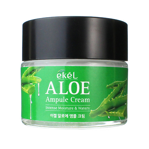 EKEL Крем для лица с Алоэ Ампульный Увлажняющий Ampule Cream Aloe 70 #1
