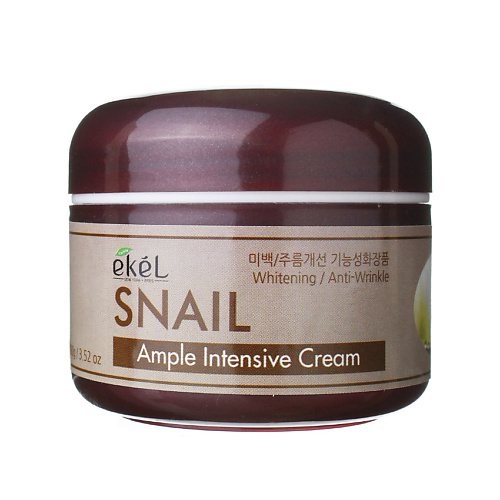 EKEL Крем для лица с Муцином улитки Ампульный Регенерирующий Ample Intensive Cream Snail 100 #1