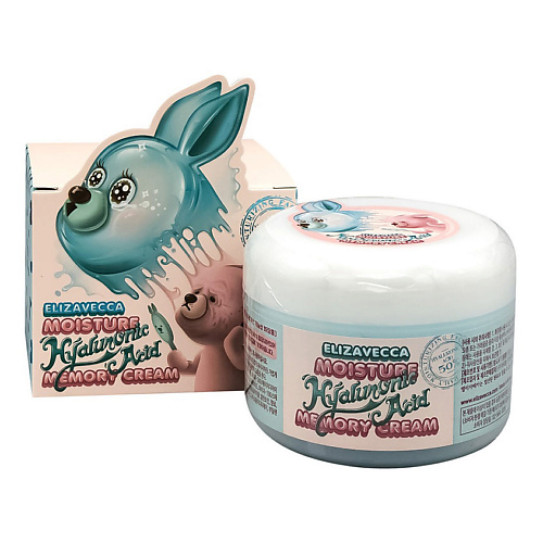 ELIZAVECCA Крем-пудинг для лица гиалуроновый Moisture Hyaluronic Acid Memory Cream 100 #1