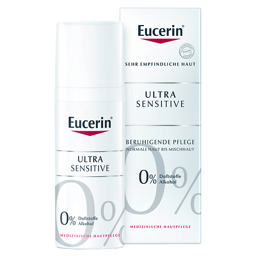 EUCERIN Успокаивающий крем для чувствительной кожи нормального и комбинированного типа UltraSensitive 50 #1