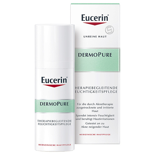 EUCERIN Увлажняющий успокаивающий крем для проблемной кожи DermoPure 50 #1