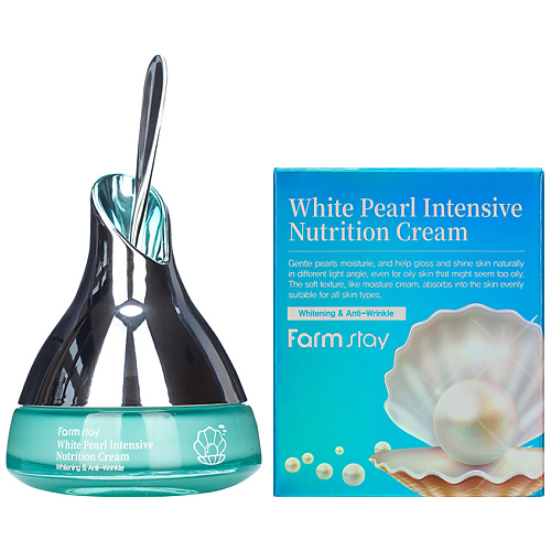 FARMSTAY Крем для лица интенсивный питательный с экстрактом жемчуга White Pearl Intensive Nutrition Cream 50 #1