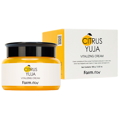 FARMSTAY Крем для лица освежающий с экстрактом юдзу Citrus Yuja Vitalizing Cream 100 #1