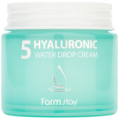 FARMSTAY Крем для лица суперувлажняющий с гиалуроновым комплексом Hyaluronic 5 Water Drop Cream 80 #1