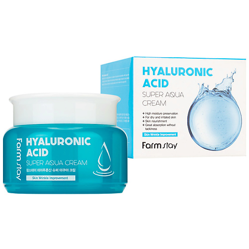 FARMSTAY Крем для лица Суперувлажняющий с гиалуроновой кислотой Hyaluronic Acid Super Aqua Cream 100 #1