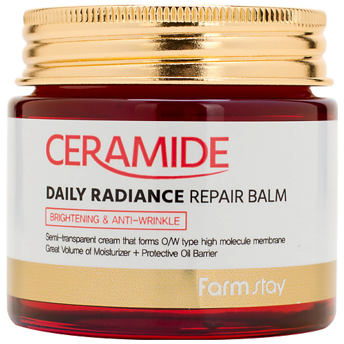 FARMSTAY Крем-бальзам для лица укрепляющий c керамидами Ceramide Daily Radiance Repair Balm 80 #1