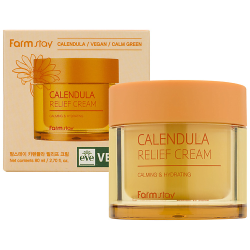 FARMSTAY Успокаивающий крем с экстрактом календулы Calming & Hydrating 80 #1