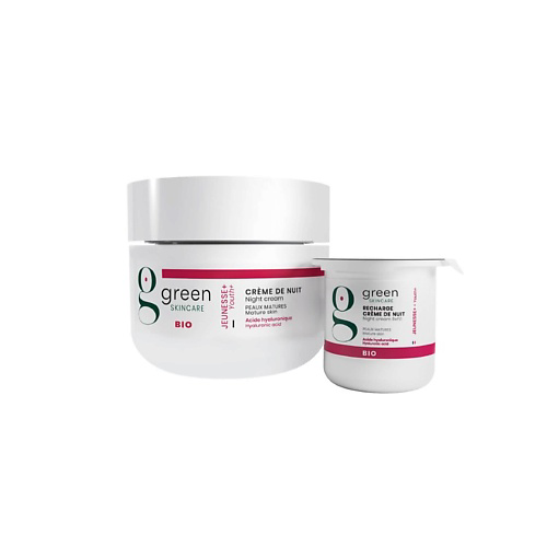 GREEN SKINCARE Ночной крем против морщин с гиалуроновой кислотой Youth+ 50 #1
