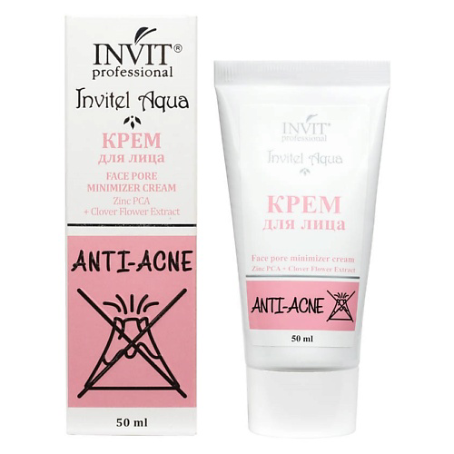 INVIT Крем для лица Face pore minimizer cream Zinc PCA + Clover Flower Extract 50 #1
