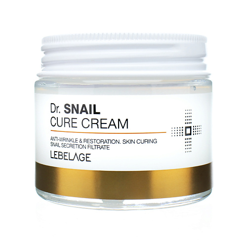 LEBELAGE Крем для лица с Муцином улитки антивозрастной Dr. Snail Cure Cream 70 #1