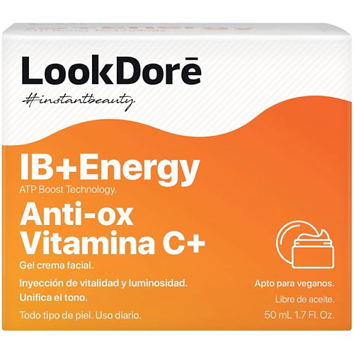 LOOK DORE Легкий тонизирующий крем-флюид IB+ENERGY ANTI-OX VITAMIN C+ 50 #1