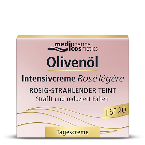 MEDIPHARMA COSMETICS Olivenol крем для лица интенсив Роза дневной легкий LSF 20 50 #1