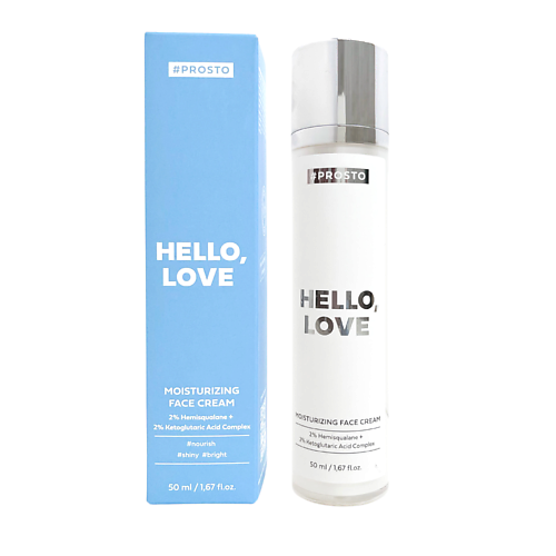 PROSTO COSMETICS Увлажняющий крем с гемискваланом и гиалуроновой кислотой HELLO, LOVE 50 #1