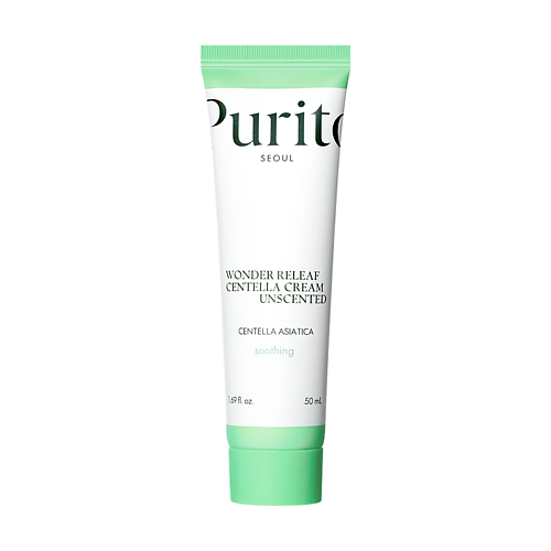 PURITO Восстанавливающий крем для чувствительной кожи Wonder Releaf Centella Cream Unscented 50 #1