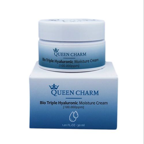 QUEEN CHARM Крем для лица увлажняющий с биокомплексом гиалуроновой кислоты 10% 30 #1