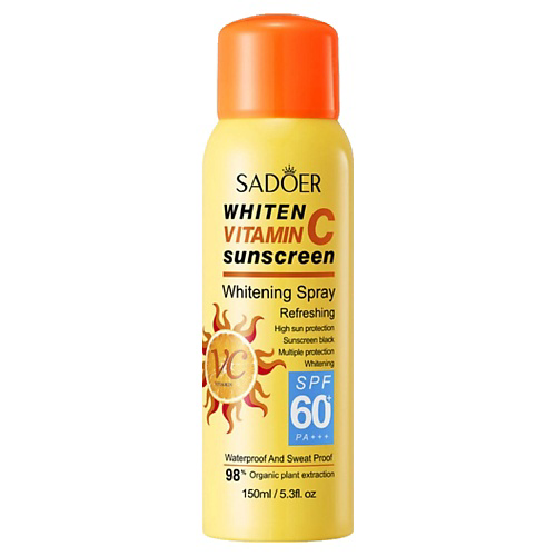 SADOER Крем-спрей осветляющий cолнцезащитный SPF60 с витамином С 150 #1