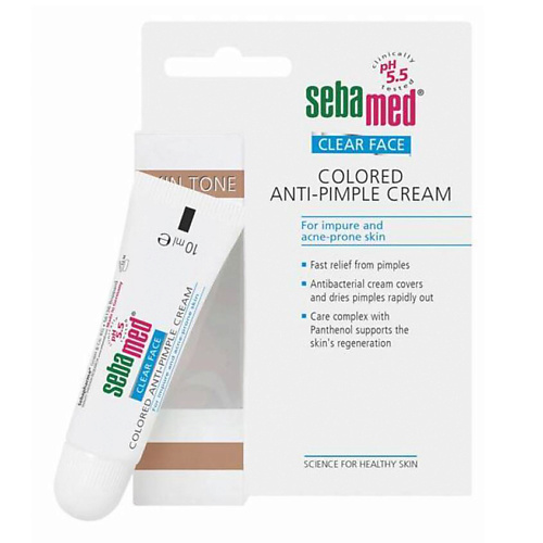 SEBAMED Крем маскирующий точечный антибактериальный против несовершенств Cear Face Anti-Pimple Cream 10 #1